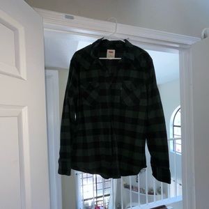 Levi 90s green flannel